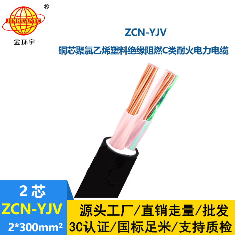 金環宇電線電纜 二芯yjv電纜 深圳阻燃耐火電纜廠